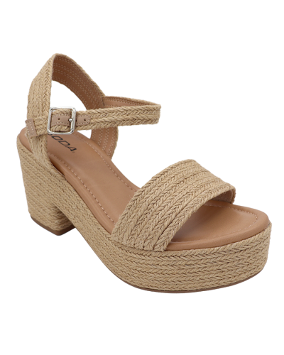 "SODA" 3 half inch Block Heel Espadrille Spring Sandal