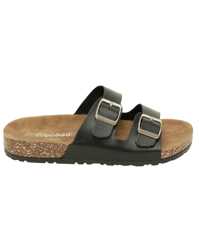 “WEEBOO” 2 Strap Sandal with Buckle Pleather