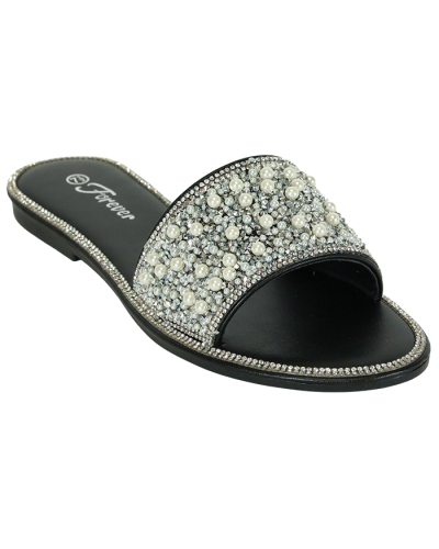 Pearl Beaded Slide Sandals 