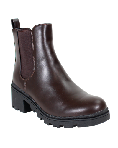 “FOREVER" 2" Pleather Chelsea Boots