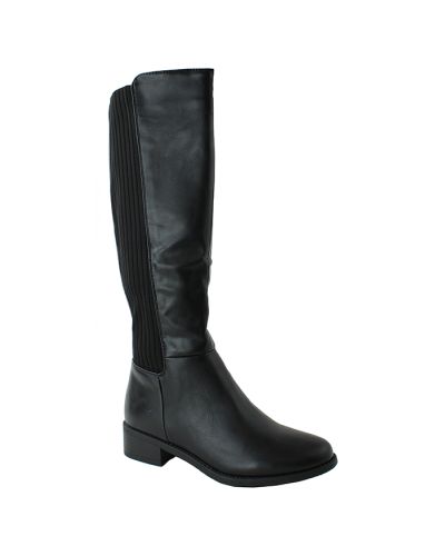 "Top Guy" 1 1/2" Stacked Elastic Back Riding Boot