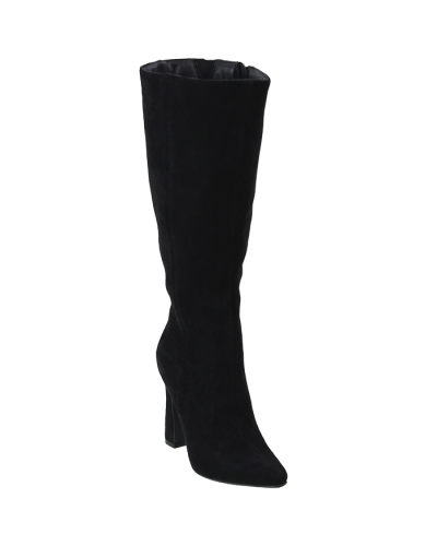 “Top Moda” High Trumpet Heel Faux Suede Knee-High Boots