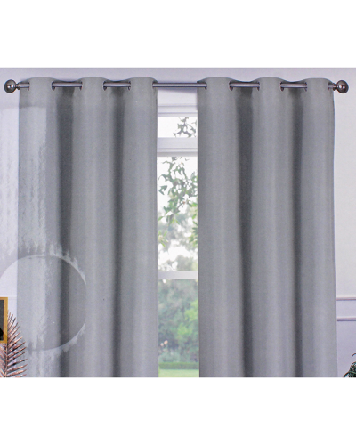 "Sally" Solid Silver Blackout Curtains