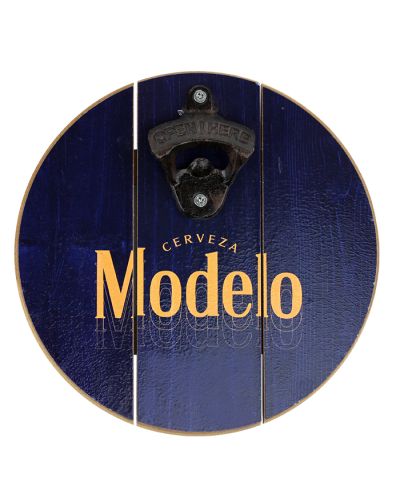 "Cag" Modelo Cerveza Round Wall Bottle Opener
