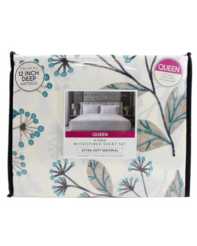 "Kennedy" Printed Queen Size Microfiber Sheet Set