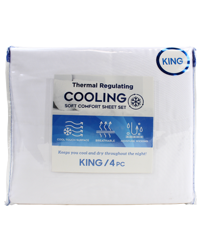 "Ramallan" 4-Piece King Sized Cooling Sheet Set