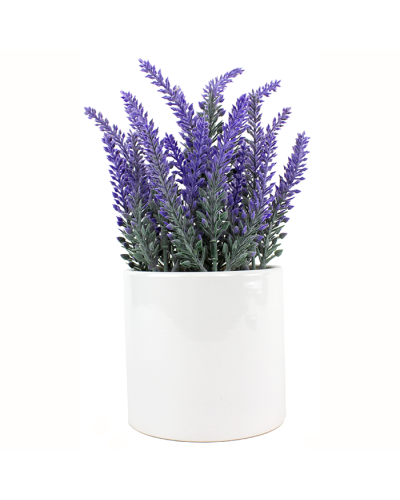 "Cag" Faux 10" Lavender Plant