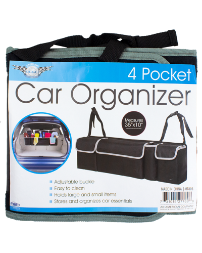 "Kole" 4-Pocket Car Trunk Organizer