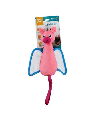 “Posh Paws” Durable Nylon Flying Pig Dog Chew Toy