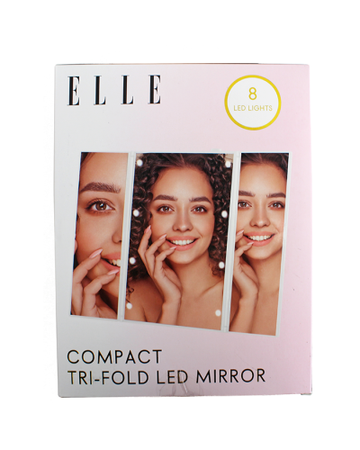 "Sakar" LED Compact Tri-Fold Vanity Mirror