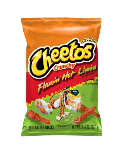 Cheetos Crunchy Flamin' Hot Limon Cheese Flavored Snacks