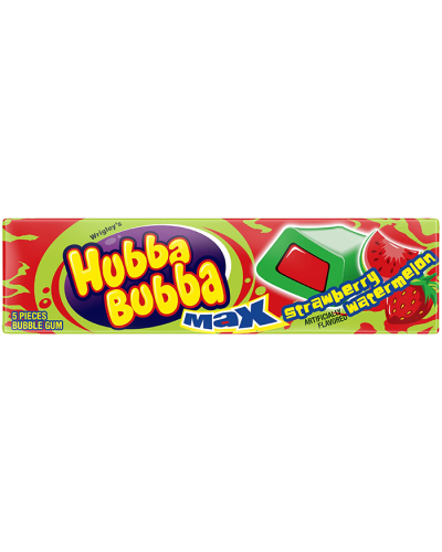 Hubba Bubba Max Strawberry Watermelon Bubble Gum