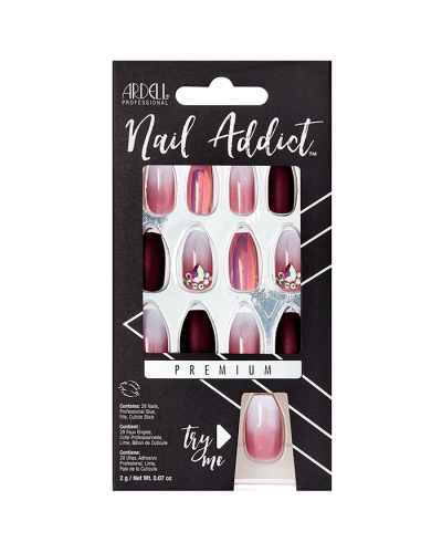 Pictured here is the front packaging of the "Ardell" Nail Addict Sparkling Tiara.