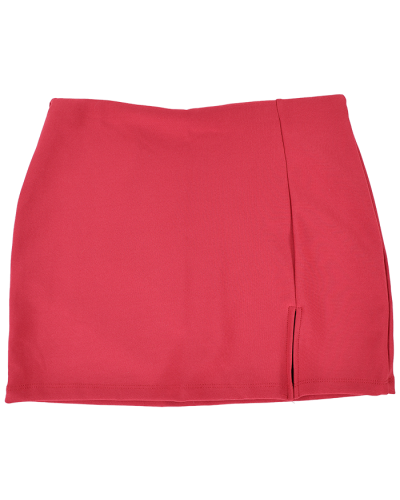 "LOVE POEM" 12" Skort Scuba Side Slit Skirt