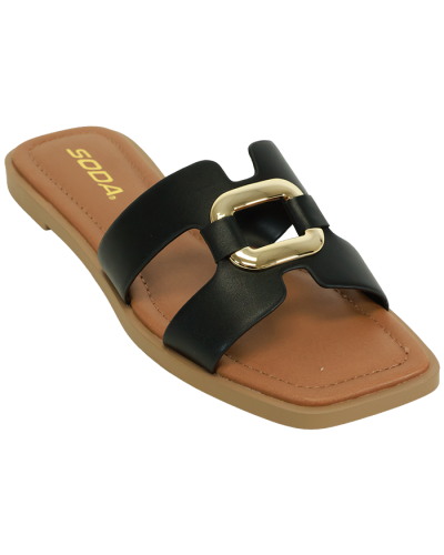 “SODA” H-Slide with Gold Hardware Buckle