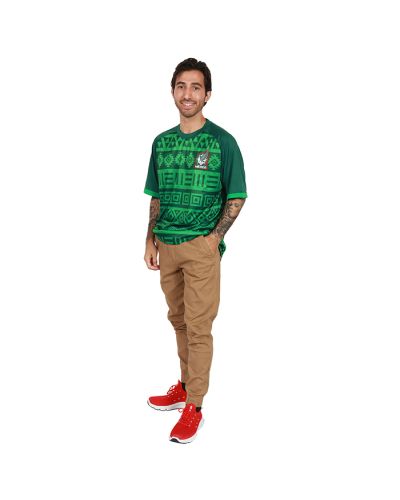 "Lada" Green Short Sleeve Mexico Aztec Soccer Jersey