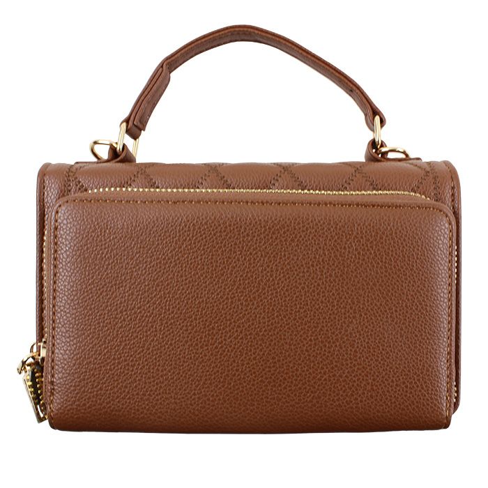 Deluxity Quilted Pebble Pleather Crossbody Convertible Handbag