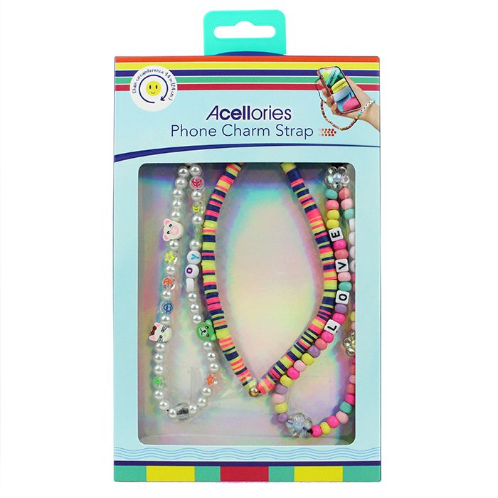 Acellories” Beaded Phone Charm Strap