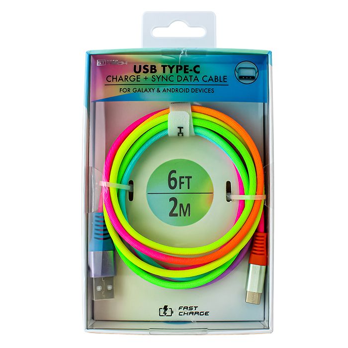 Simply Tech USB Type-C Charge + Sync Data Cable For Galaxy & Android  Devices