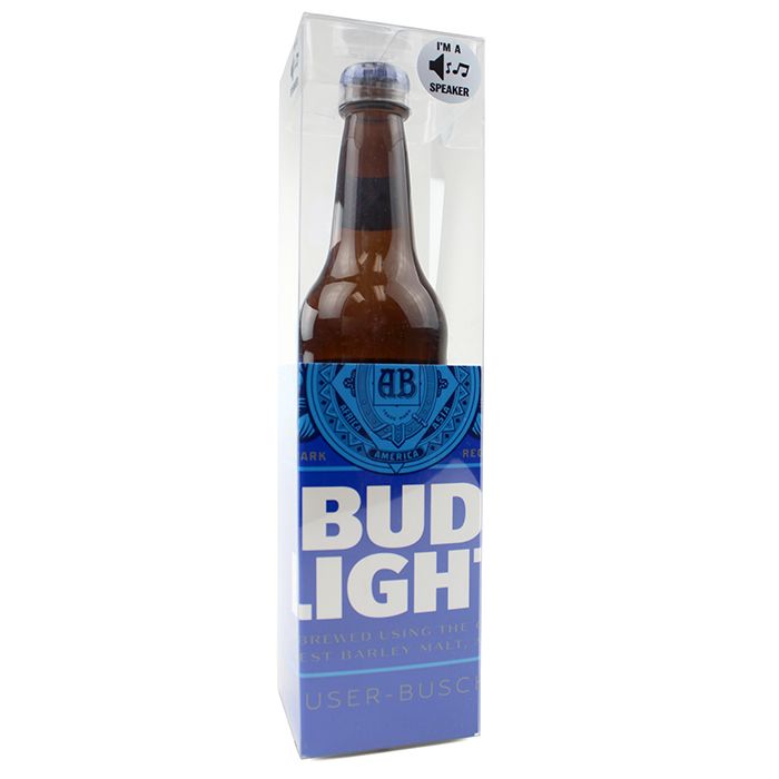 Bud Light Bottle Shaped Bluetooth Speaker