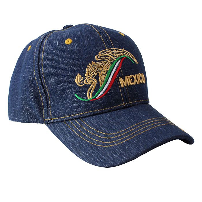 Mexico Mexican Embroidered Baseball Caps Hats - Assorted Styles 6 Pc Pack  Random Picked- Free USA Shipping- CapMx-6 Z at  Men's Clothing store