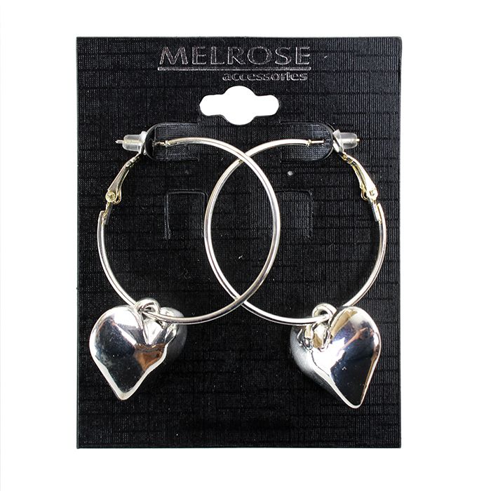 Heart Charm Earrings, Valentines day earrings, heart jewelry