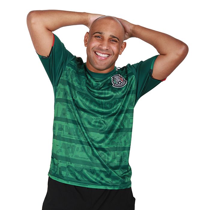 Lada Mexico Dark Green Striped Soccer Jersey