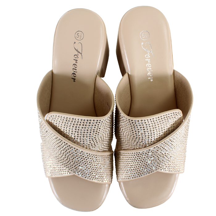 サンダル・ミュール 10 CORSO COMO MESH SLIDE SANDALS WITH RHINESTONES 6122-1957c_17.99-forever-