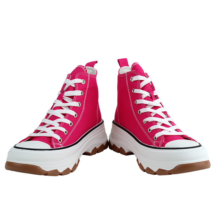 Top High Top Platform Canvas Sneakers