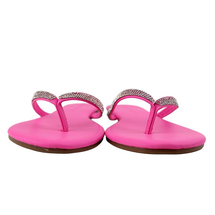 NWB Lucky Brand good Bylee Square Toe Thong Flat Sandals 7M Paradise Pink