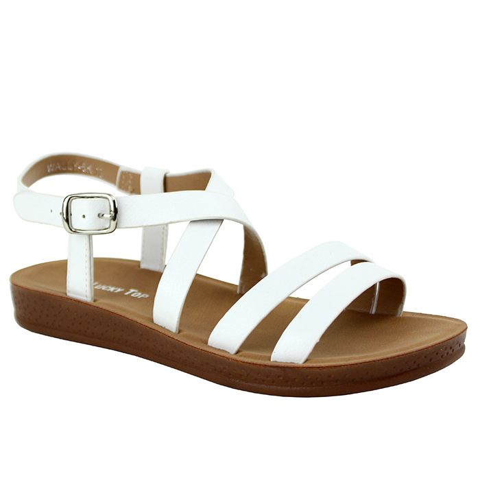 Lucky Comfort X-Strap Double Banded Flat Sandals