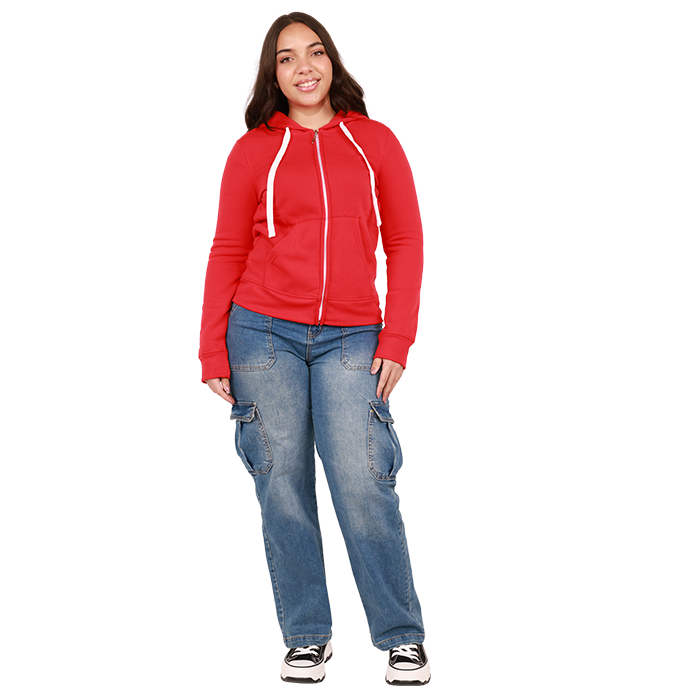 Love Long Sleeve Zip up Hooded Fleece Jacket