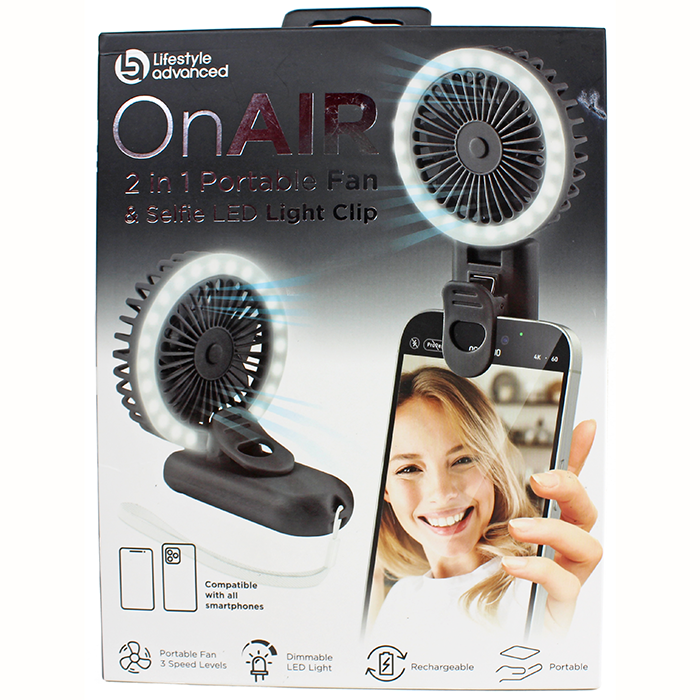 Portable clip light outlet