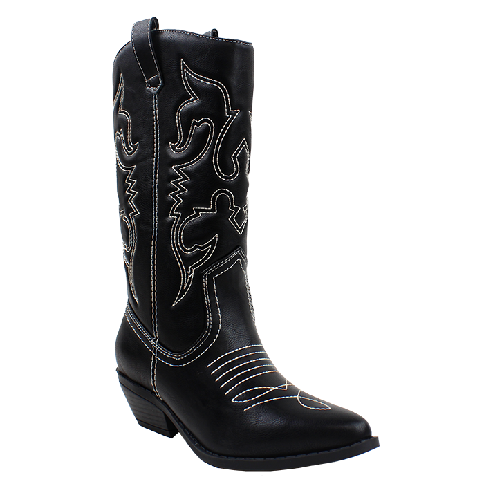 Fortune Embroidered Pointed Toe 1 Heel Cowboy Boots