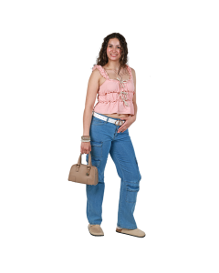 "Discreet" Ruffle Bow Tank Top