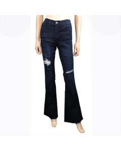Ladies "YMI" Dark Wash Gap Proof Flared Jeans