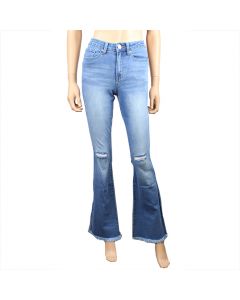 Ladies "YMI" Medium Wash Flared Jeans