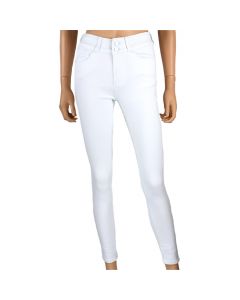 Ladies White High-Rise Pushup Classic Skinny Jean
