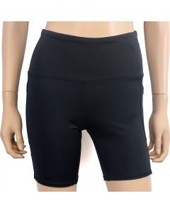 Aero 5" Waistband Athletic Black Bike Shorts