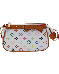 "PINK" White Designer Inspired Clover Hobo Handbag