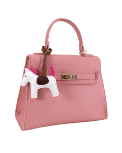 Designer Inspired Purse Bag Rodeo Horse Charm Rotating Hardware