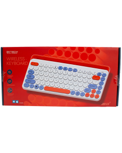 "By Tech" Retro Wireless Bluetooth Keyboard