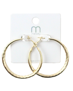 "Odin" Textured Medium-Sized Hoop Earrings