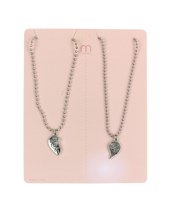 "Odin" 2-Piece BFF Heart Necklace