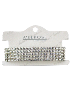 "Alina" 5-Row Rhinestone Stretch Bracelet