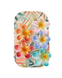 Hair Essentials Plumeria Flower Hair Clips