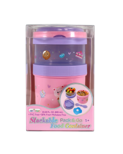 "HF" Stackable Pack & Go Food Container