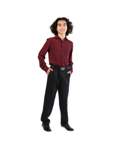 The male model wears the 