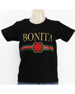 Girls Gold Bonita Rose Graphic T-Shirt