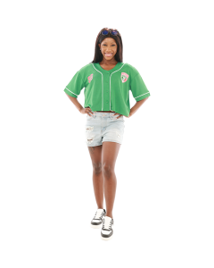 GREEN MEXICO MESH BUTTON DOWN JERSEY